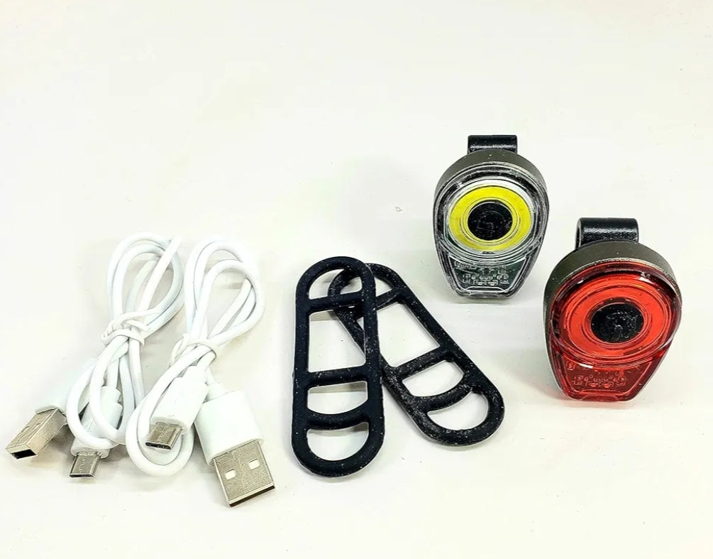 100 Lumen White and Red USB Rechargeable Set