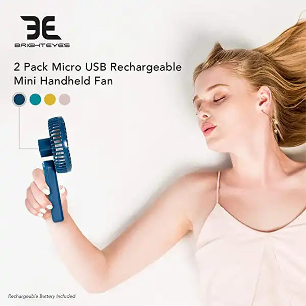 USB Rechargeable Fan 2-Pack